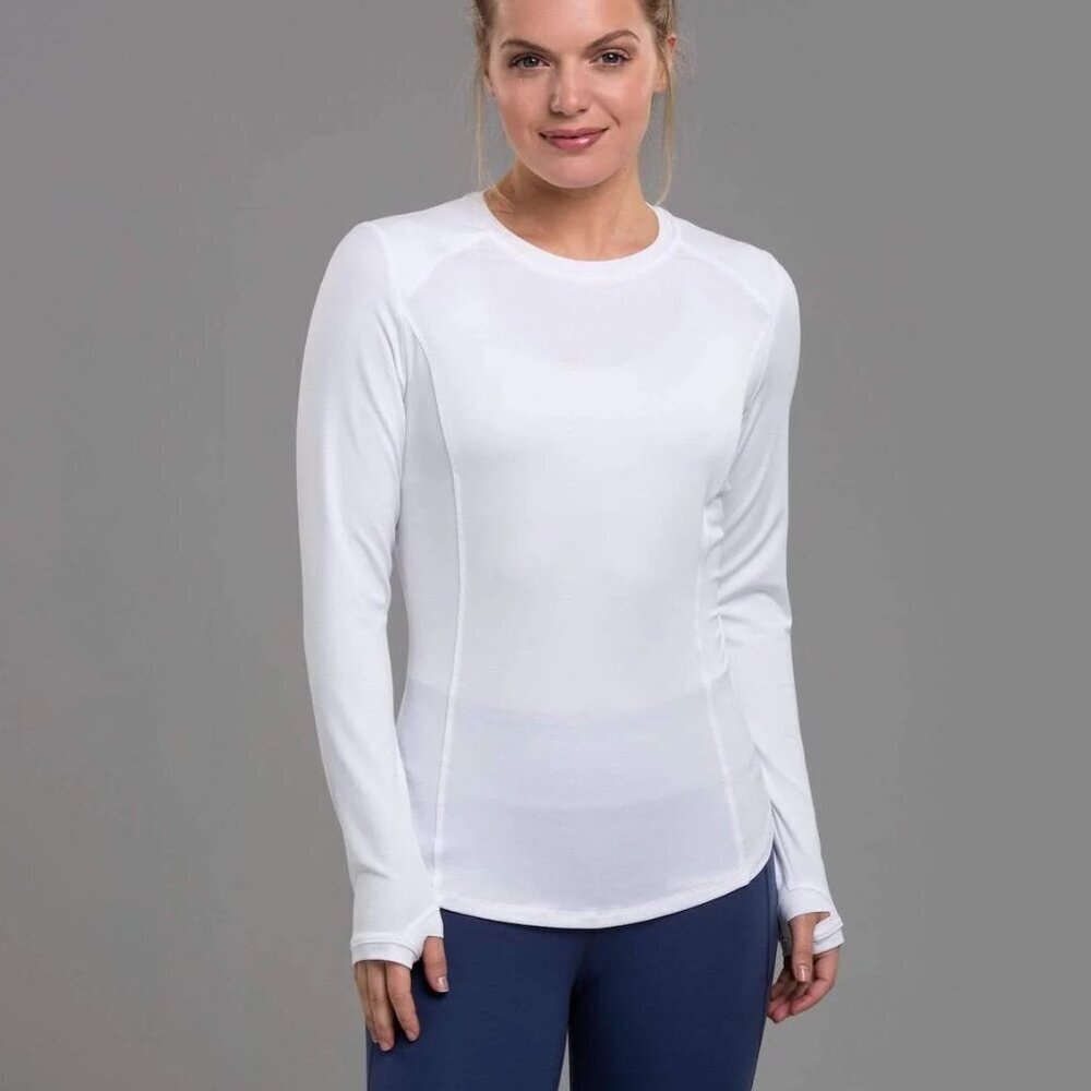 Zero Restriction Rae Long Sleeve Tee - L White